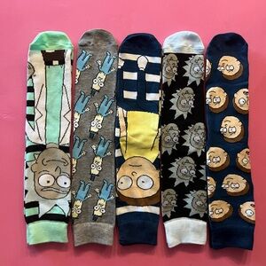 Character-Themed Men's Socks Set - Multicolor
